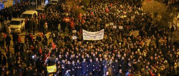 CHP Genel Başkanı Özgür Özel, 6 Şubat depremlerinin üçüncü yılında Adıyaman'da yapılan eyleme katıldı