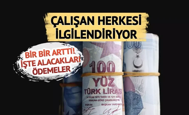 Asgari ücretle onlar da değişti! Tüm çalışanları ilgilendiriyor… Ödeme alacaklar, 1 Ocak itibarıyla geçerli