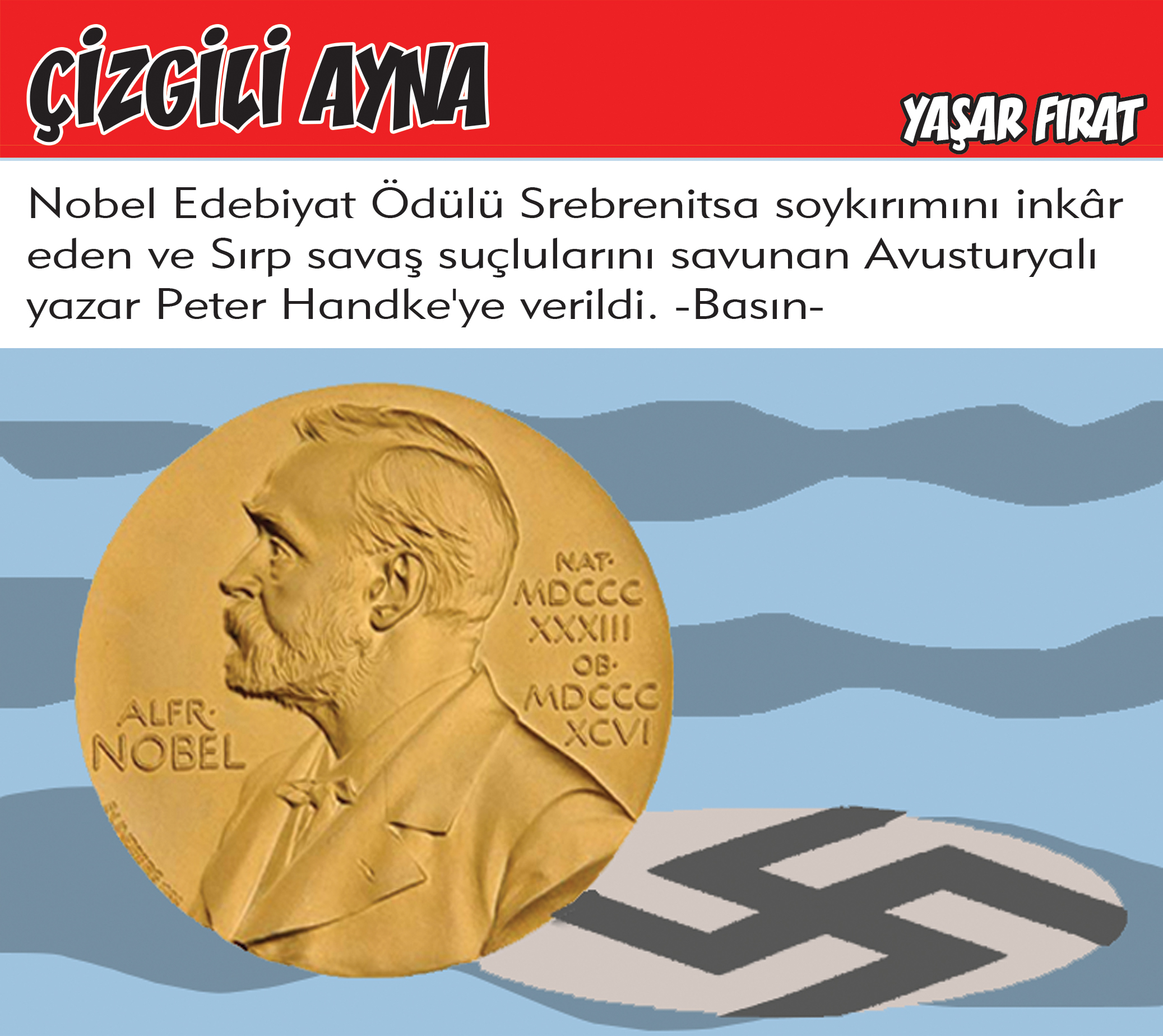 Yaşar Fırat çizdi: Nobel Edebiyat Ödülü