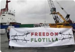 Rachel Corrie Gemisi Gazze’ye doğru denize açıldı