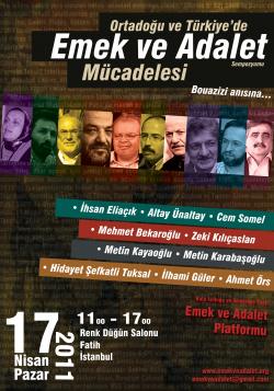 Ortadoğu ve Türkiye’de Emek ve Adalet Mücadelesi/ Sempozyum