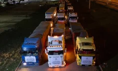 Diyarbakır’da toplanan 25 tır yardım malzemesi Kobani’ye ulaştı